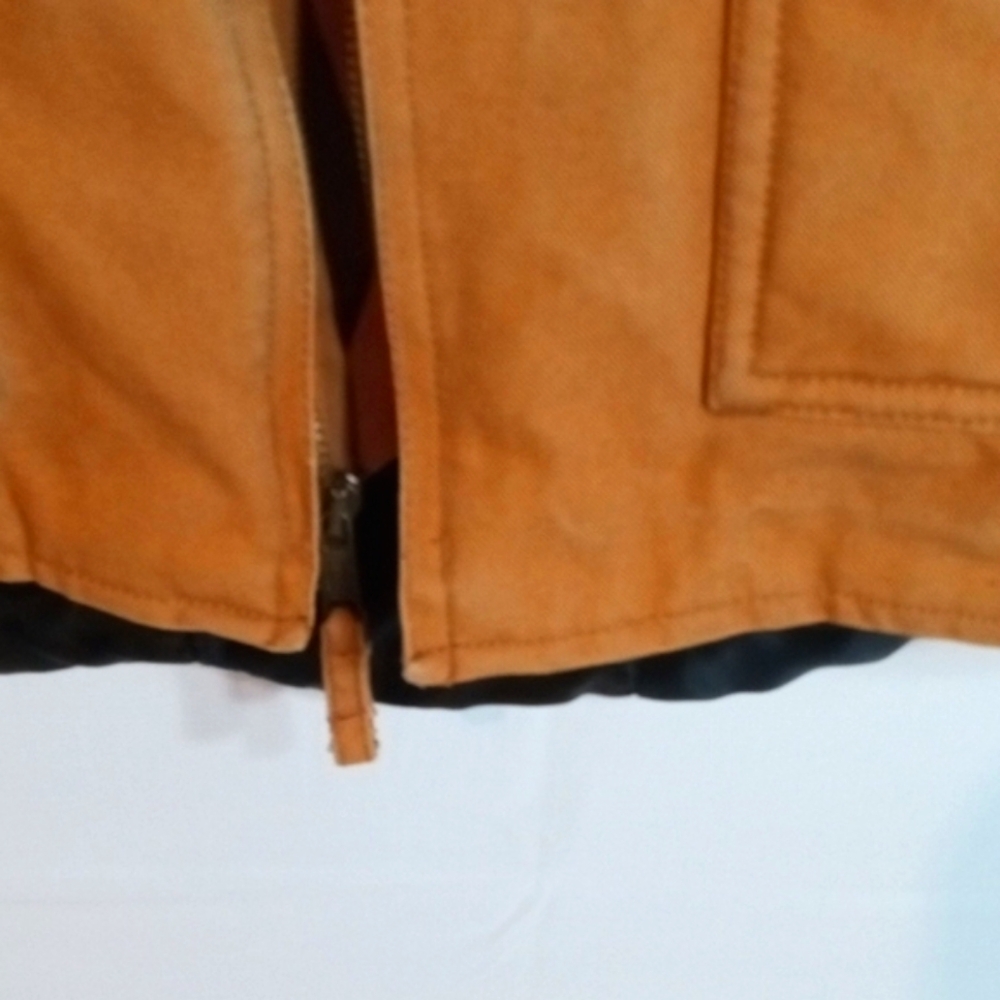 Big Smith Beautiful Men's Brown Orange Rugged Work/Hunting Vest Oversized 2xl - Picture 6 of 13